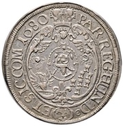 1 Thaler - Mihály Apafi, Hungary, 1679-1680 reverse image