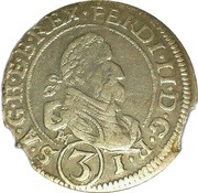 3 Kreuzers - Ferdinand II St Veit obverse image
