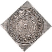3 Thalers - Mihály Apafi Klippe, Hungary, 1668 reverse image