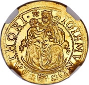1 Ducat - Zsigmond Báthori, Hungary, 1596-1598 reverse image