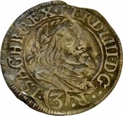 3 Kreuzers - Ferdinand III Graz obverse image