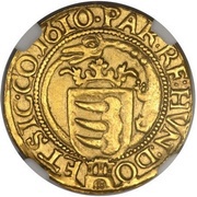 1 Ducat - Gábor Báthori, Hungary, 1609-1612 reverse image