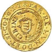 1 Florin - Gábor Báthori, Hungary, 1613 reverse image