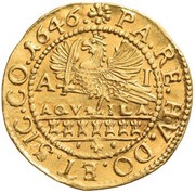 1 Florin - I György Rákóczi, Hungary, 1646 reverse image