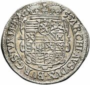 3 Kreuzers - Ferdinand III Graz, Austria, 1655 reverse image