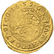 1 Ducat - Ákos Barcsai, Hungary, 1659 reverse image