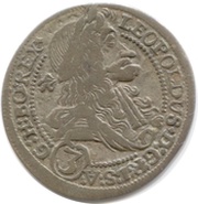 3 Kreuzers - Leopold I Graz obverse image