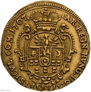 1 Ducat - II Ferenc Rákóczi, Hungary, 1707 reverse image