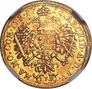 1 Ducat - Charles III, Hungary, 1712 reverse image