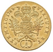 2 Ducats - Joseph II, Hungary, 1768-1777 reverse image