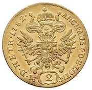 2 Ducats - Joseph II, Hungary, 1781-1782 reverse image