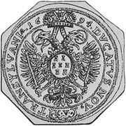 5 Ducats - Leopold I Kolozsvár- Klippe, Hungary, 1694 reverse image