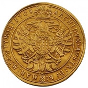 5 Ducats - I József, Hungary, 1708 reverse image