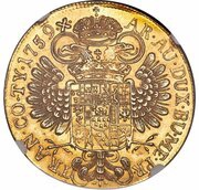 5 Ducats - Maria Theresa, Hungary, 1754-1760 reverse image