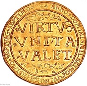 10 Ducats - Kristóf Báthori, Hungary, 1577 reverse image