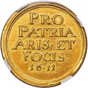 10 Ducats - Gábor Báthori, Hungary, 1611 reverse image
