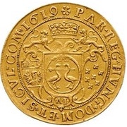 10 Ducats - Gábor Bethlen, Hungary, 1619 reverse image