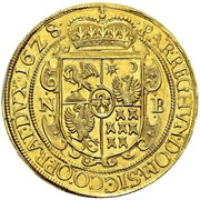 10 Ducats - Gábor Bethlen, Hungary, 1628 reverse image