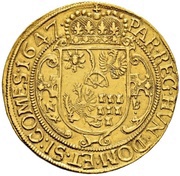 10 Ducats - I György Rákóczi, Hungary, 1647 reverse image