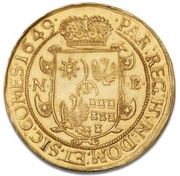 10 Ducats - II György Rákóczi, Hungary, 1649 reverse image