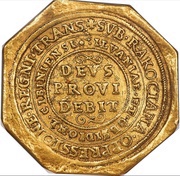 10 Ducats - Ákos Barcsai, Hungary, 1660 reverse image