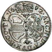 3 Kreuzers - Leopold I Hall, Austria, 1692-1694 reverse image