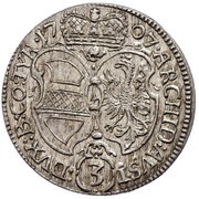 3 Kreuzers - Joseph I Hall, Austria, 1707 reverse image