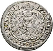 3 Kreuzers - Charles VI St Veit, Austria, 1714 reverse image