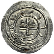 Denier - Coloman, Hungary, 1095 reverse image