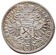 3 Kreuzers - Maria Theresia Graz, Austria, 1751-1754 reverse image