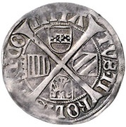 6 Kreuzers Sechser - Maximilian I Hall, Austria, 1490-1519 reverse image