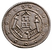 Denier - Andrew II, Hungary, 1205-1235 reverse image