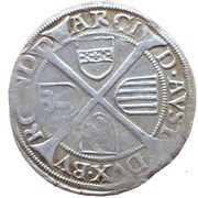 6 Kreuzers - Ferdinand I Vienna, Austria, 1522-1530 reverse image