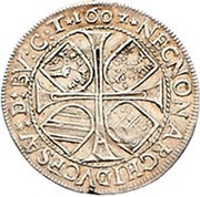 6 Kreuzers - Rudolf II Hall, Austria, 1602-1603 reverse image
