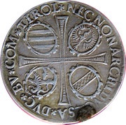 6 Kreuzers - Rudolf II Hall, Austria, 1606 reverse image