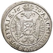6 Kreuzers - Leopold I Graz, Austria, 1665-1675 reverse image