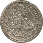 6 Kreuzers - Leopold I Vienna obverse image