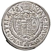 6 Kreuzers - Leopold I Graz, Austria, 1676-1692 reverse image