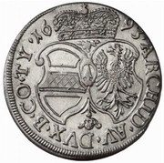 6 Kreuzers - Leopold I Hall, Austria, 1693-1694 reverse image