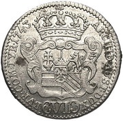 6 Kreuzers - Maria Theresia Hall, Austria, 1743 reverse image