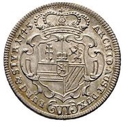 6 Kreuzers - Maria Theresia Graz, Austria, 1744-1745 reverse image