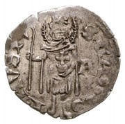 Denier - Mary, Hungary, 1382 reverse image