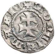 Denier - Mary, Hungary, 1384 reverse image