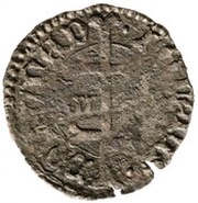 Denier - Vladislaus I and John Hunyadi, Hungary, 1442-1443 reverse image