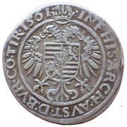 10 Kreuzers - Ferdinand I Hall, Austria, 1560-1564 reverse image