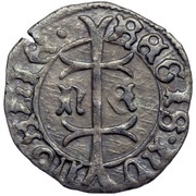 Denier - Matthias Corvinus, Hungary, 1463 reverse image