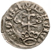 Denier - Matthias Corvinus, Hungary, 1464 reverse image