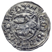 Denier - Matthias Corvinus, Hungary, 1465 reverse image