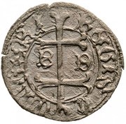 Denier - Matthias Corvinus, Hungary, 1466 reverse image