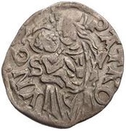 Denier - Matthias Corvinus occupied Vienna mint, Hungary, 1485-1490 reverse image